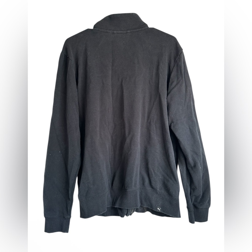 Puma Men's Black Zip-Up Sweater - Picture 2 of 4